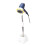 Supporto bianco regolabile per asciugacapelli 72 cm 12
