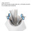 Supporto bianco regolabile per asciugacapelli 72 cm 7