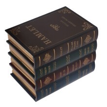 Dekorative Aufbewahrungsbox mit goldfarbenem Deckel in Buchform, Vintage-Stil, groß