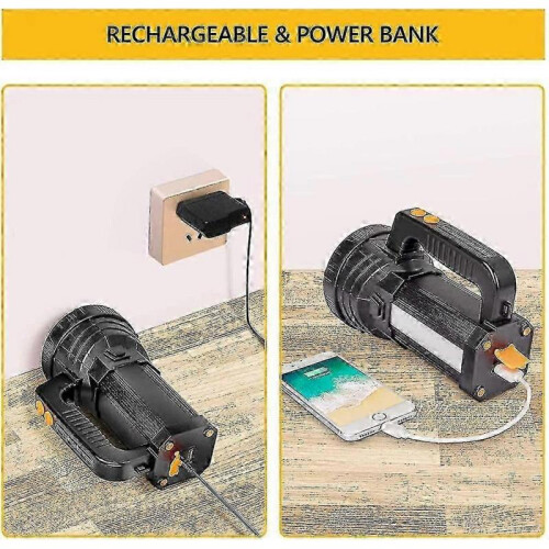 15000 Lumens Rechargeable LED Flashlight - Super Bright Tactical Light with 6 Modes & Long Runtime 2