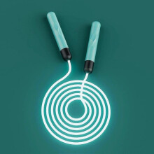 Adjustable LED Light-Up Jump Rope with Memory Counter - Fitness Skipping Rope for Teens, Adults & Gym Training