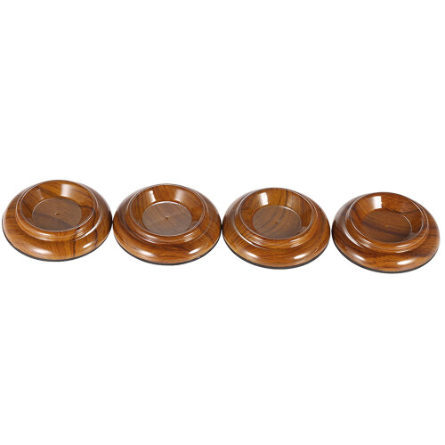 4pcs/set Double Round Acrylic Upright Piano Caster 1