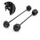Front Rear Wheel Fork Axle Sliders Crash Protector 10