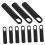 10 Plastic Handle Accessories for Broom Replacement Grips Compatible with Dustpan and Mop Handle Black 1