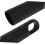 10 Plastic Handle Accessories for Broom Replacement Grips Compatible with Dustpan and Mop Handle Black 2