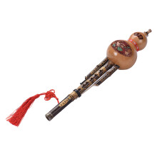 Chinese Handmade Black Bamboo Hulusi Gourd