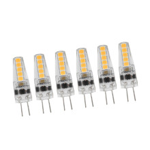 Set of 10 Dimmable 2W G4 LED Bulbs 2700K for Ceiling & Table Lamps 12-24V