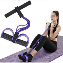 2024 Multifunction Tension Rope, 6-tube Elastic Yoga Pedal Puller Resistance Band, Natural Latex Tension Rope
