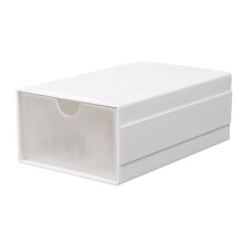 Plastic Drawer Storage Box Organiser - Multi-Purpose Desktop Container, Space-Saving Design for Office and Bedroom, 4 Drawers