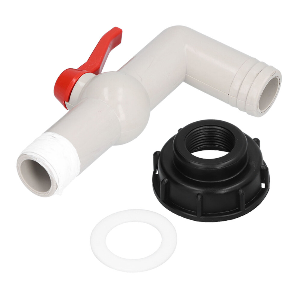 Ibc Tank 32Mm Faucet Adapter With 90 Water Hose Connector Garden Tool 7901340398754