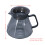 Bollitore da caffè 600 ml vetro+gomma teiera nera 7