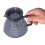 Bollitore da caffè 600 ml vetro+gomma teiera nera 8