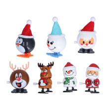 Meccanismo a carica natalizio 7 pezzi Babbo Natale Omino di neve ABS