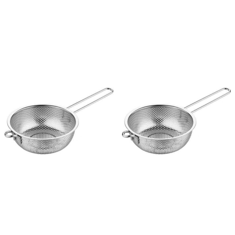 (silvery, 195CM) 2pieces Durable Metal Colander With Small Holes For Efficient Drainage-image-OPC-PJKDD8Z-NEW