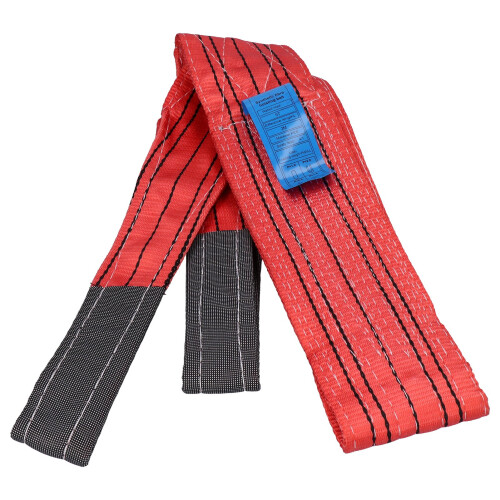 Sangle de levage 5 t PES plat épaissi 4,72 po rouge 2 m 1