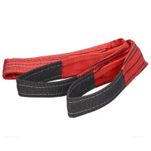 Sangle de levage 5 t PES plat épaissi 4,72 po rouge 2 m