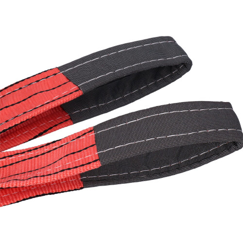 Sangle de levage 5 t PES plat épaissi 4,72 po rouge 2 m 2