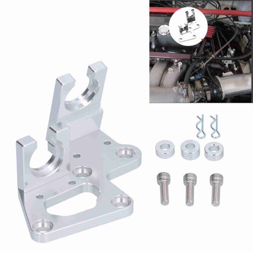 Staffa in alluminio per leva del cambio RSX/K20/K24 Argento