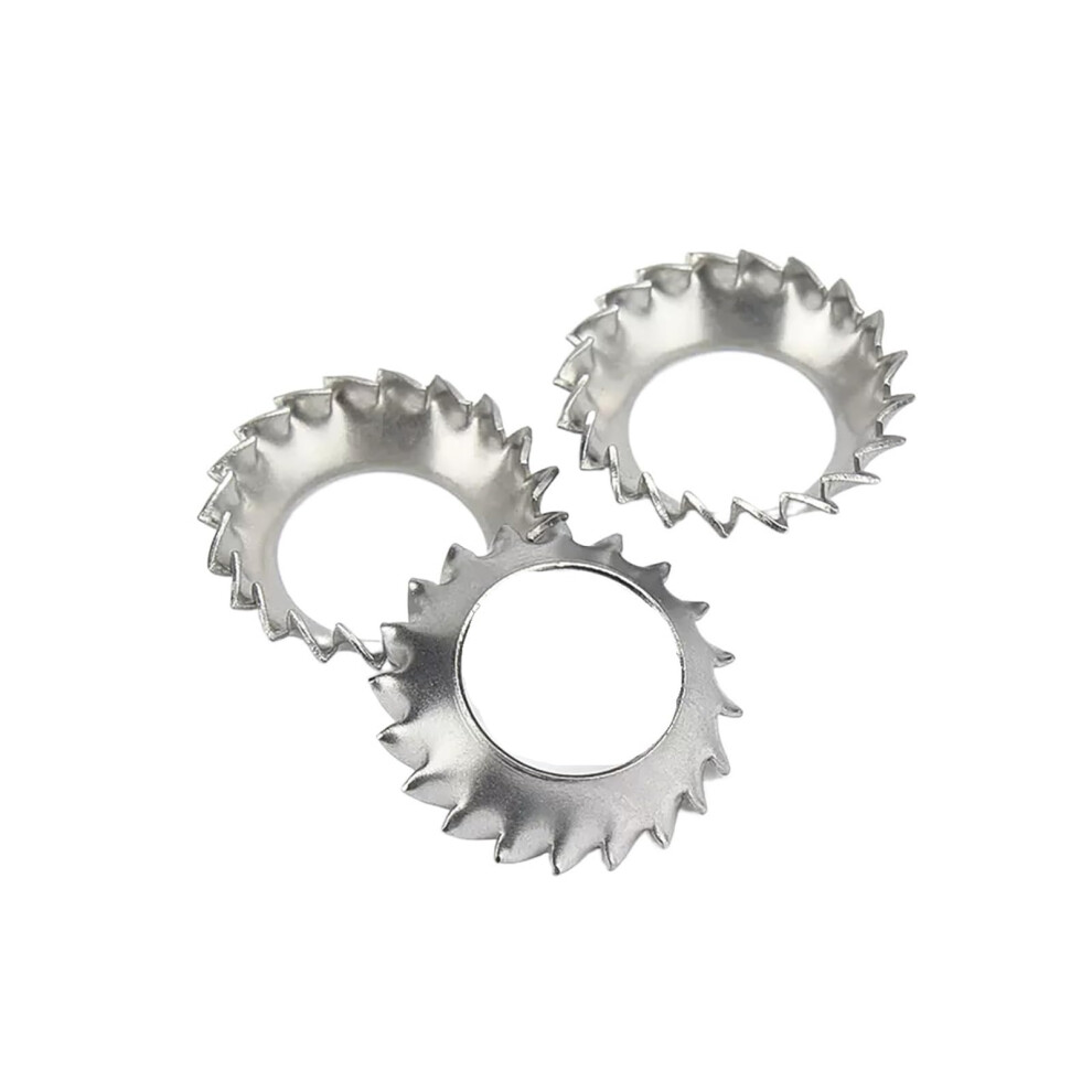 Countersunk Washer M5 - 304 Stainless Steel Washer with External Teeth, 20 Pieces, Conical Fan Washer for M3 M4 M6 M8 M10-image-OPC-PJKDHFX-NEW