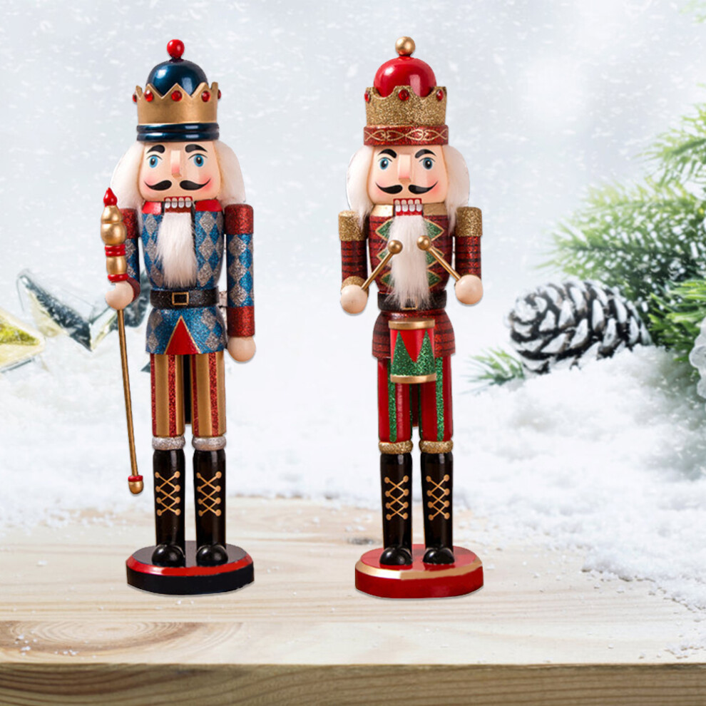 Wooden Nutcracker Soldier Ornaments 38cm for Christmas Home Decor-image-OPC-PJKDJDM-NEW