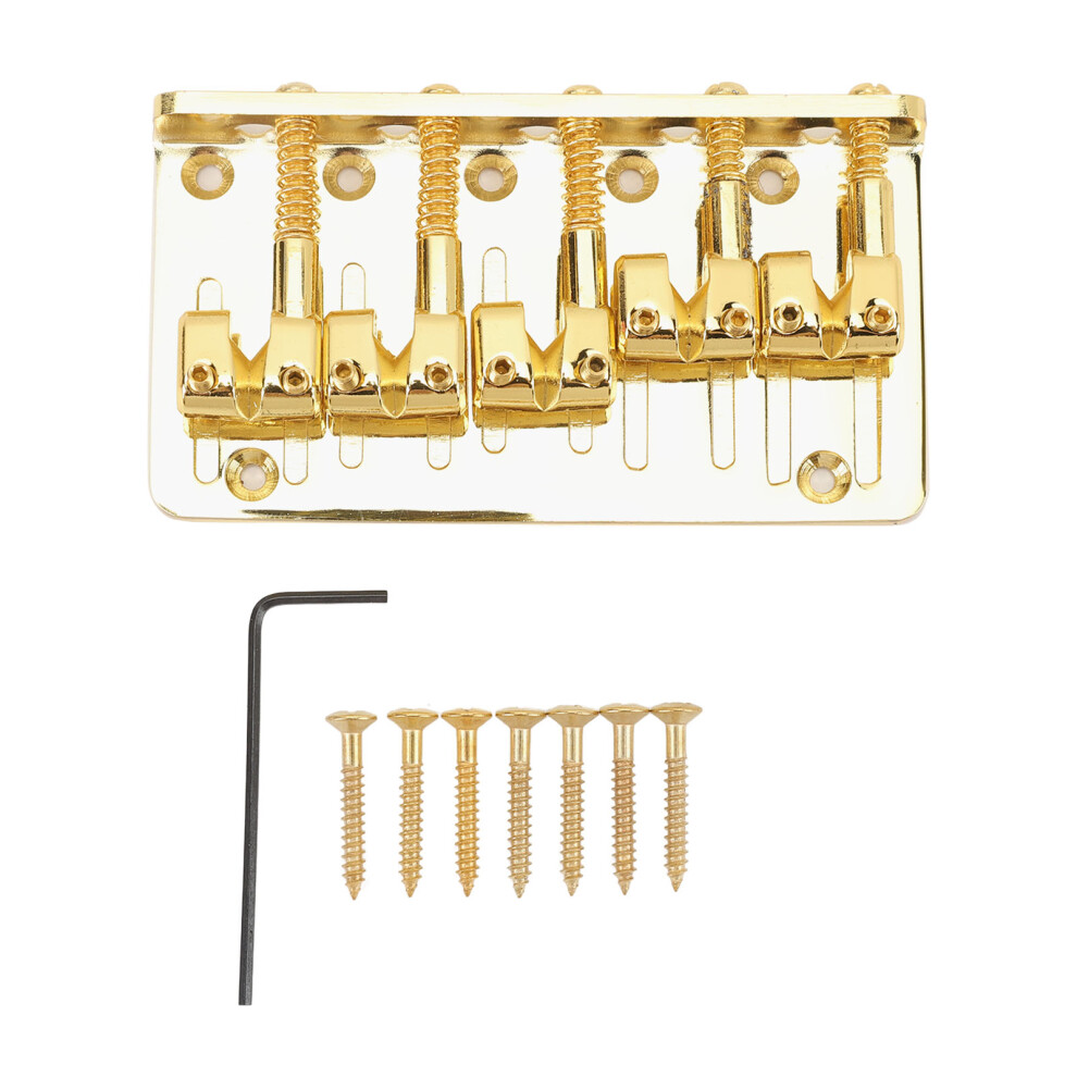 5 String Bass Bridge Adjustable Saddle Zinc Alloy