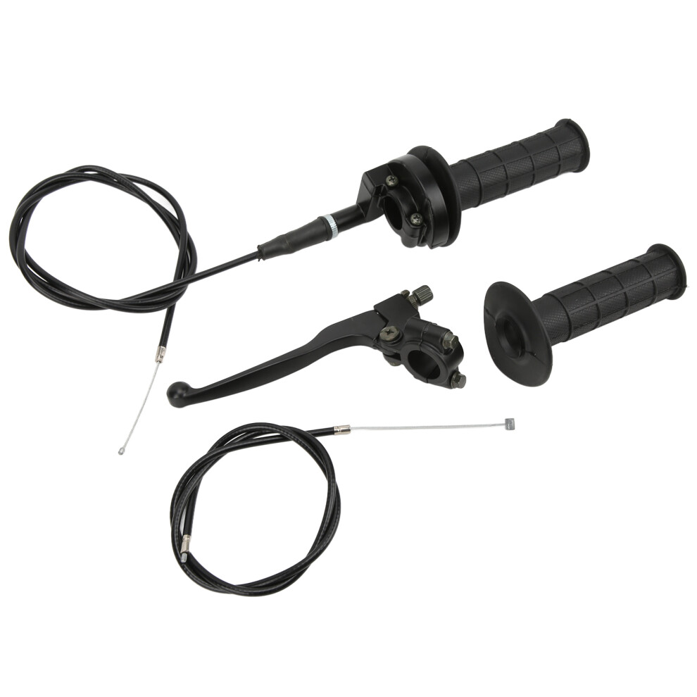 7/8In Matte Throttle Brake Handle Cable Kit For 50Cc-250Cc Dirt Bikes Black 4601340408882