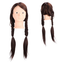 High Temp Synthetic Hair Mannequin Head for Beauty Practice Demonstration