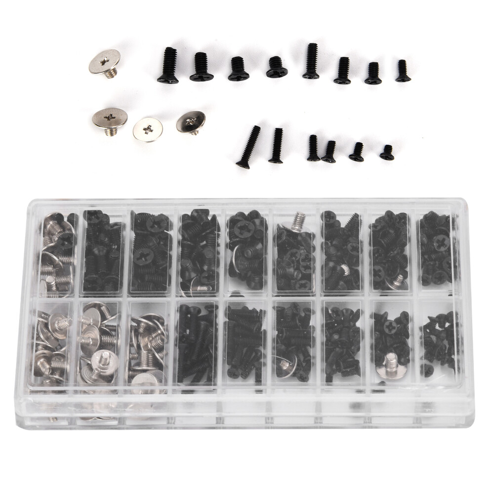 360Pcs Computer Screws Variety Pack Alloy Steel M2 M2.5 M3 Micro Cross 7621340411238