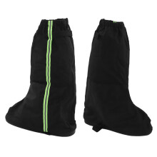 1 Paar Schneeschuhe Stiefelüberzüge mit Reflektor, wasserdicht, winddicht, rutschfest, Regenstiefelüberzüge für Wandern und Klettern, Schwa