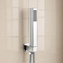 Nes Home Square Shower Handset Wall Bracket and Shower Handset