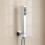 NES Home Nes Home Square Shower Handset Wall Bracket and Shower Handset 1
