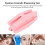 Portable 4-in-1 Pink Eyebrow Pencil Sharpener with Safe Easy Use 12