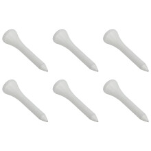 50 Stück Golf-Teebehälter Ahornholz Weiß Langer Ballständer Set Kit für Outdoorsport 42mm / 1,65 Zoll