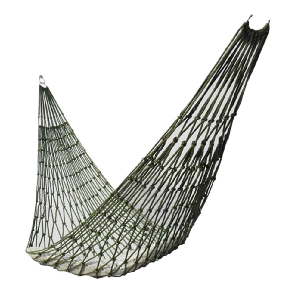 Portable Outdoor Sports Hammock - Lightweight Camping Hammock Net for Travel, Garden, Beach, Yard, Hiking, Green-image-OPC-PJKDMJM-NEW