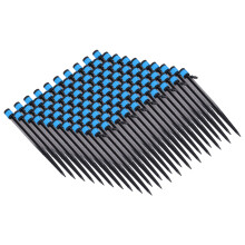 100 pezzi di emettitori a goccia da 18 cm ABS 360 Nero+Blu 4/7 mm