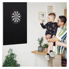 Dartboard Wandschutz 27x40 Zoll Schwarz Dartboard Surround Rückwand Erweiterte Länge für Standard-Dartboards