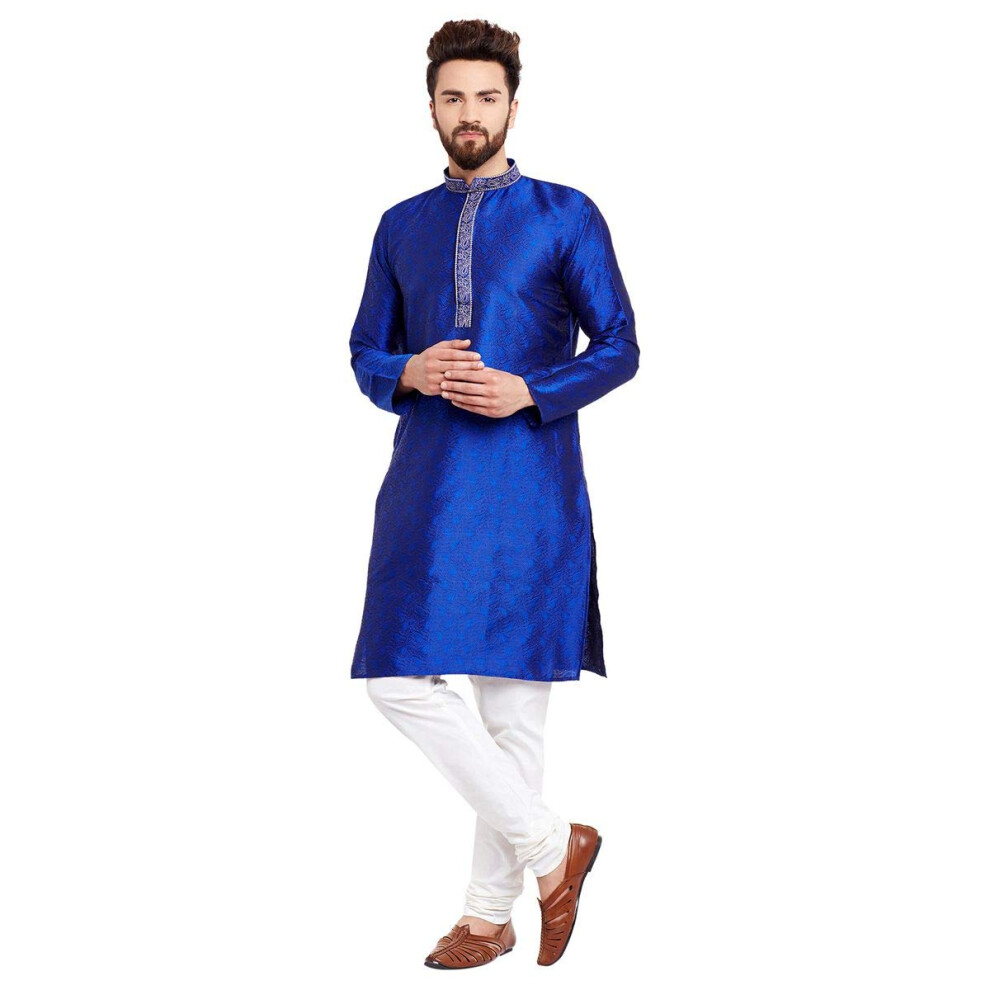 Sojanya (Seit 1958 Herren-Pyjama Aus Jacquard-Seide, Kurta Und Churidaar).-image