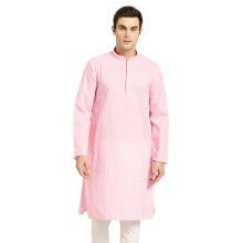 Kurta regular de algodσn liso para hombre Sojanya Sjr-Lk-Chikn-472-Pink-44_Pinksjr-Lk-Chikn-472-Pink-44