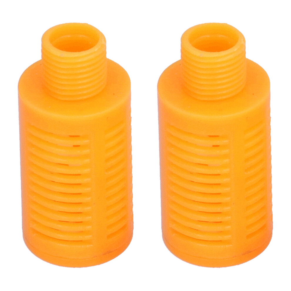 Plastic Pneumatic Muffler 50Pcs G1/4 Flow Control Exhaust Silencers Orange 8331340418098