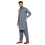 Sojanya (Από το 1958 Ανδρικό γκρι βαμβακερό μείγμα Pathani Kurta & Salwar Μέγεθος σετ: M 2