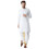 Σετ Kurta Dhoti για άνδρες από λευκό βαμβάκι Sojanya (από το 1958). Μέγεθος: XXL 1
