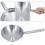 Stainless Steel Frying Pan 9.4x2.0in Single Handle Silver Cookware 10