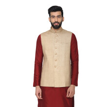 Pαnska bunda Manyavar s pαskovύm golierom Nehru Bιovα  Xx-Large (Jac110-304)