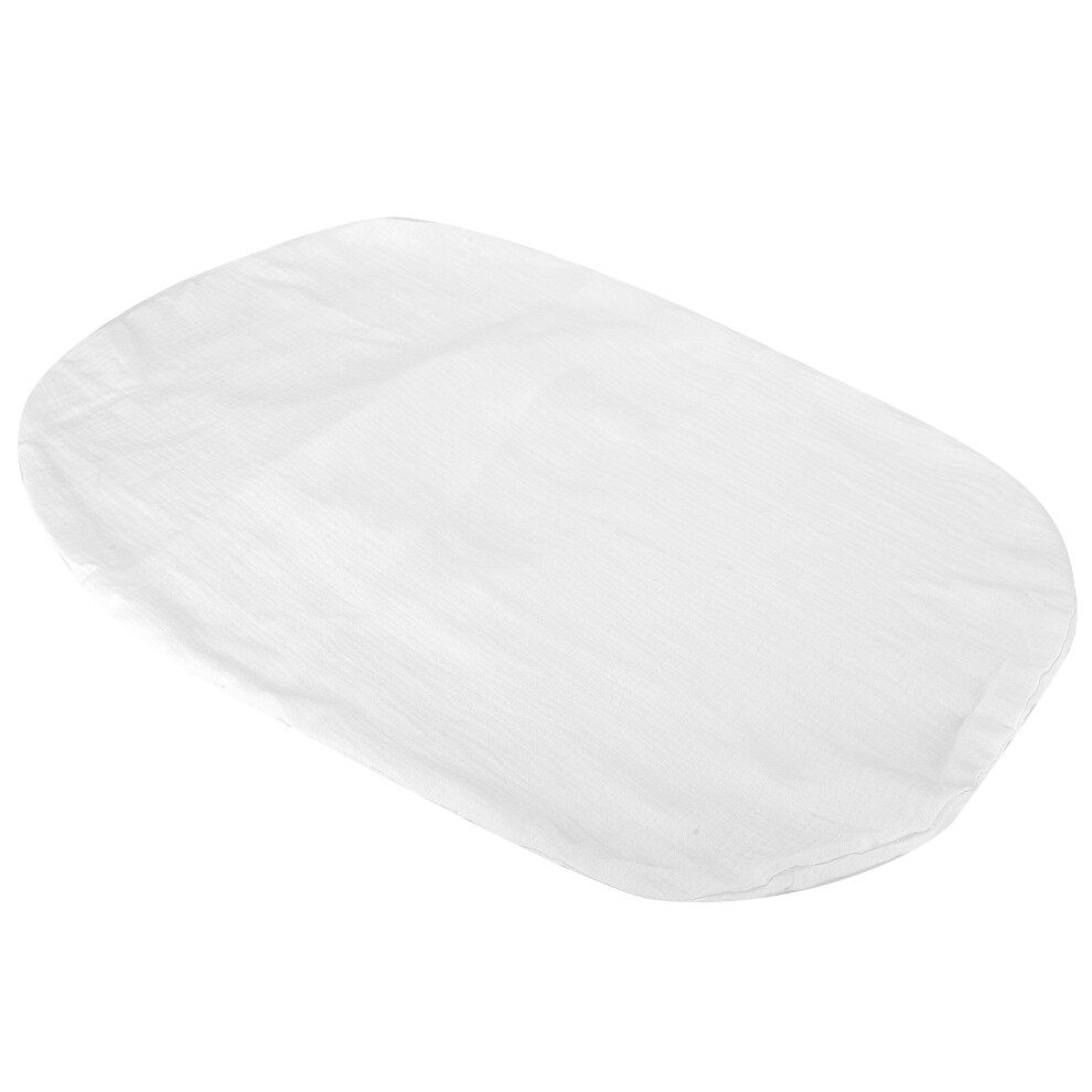 Cotton Infant Lounger Cover Foldable & Breathable Slipcover White