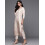 Set Kurta in misto seta da donna Libas (33338O_Beige 2
