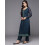 Set Kurta in Georgette da donna Libas (48088_Navy) 3