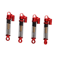 Roter Aluminium-RC-Stoßdämpfer 48mm 43mm FCX24 1/18