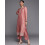 Set Kurta in misto seta da donna Libas (33549O_Peach) 2