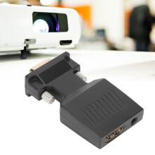 Convertitore da VGA maschio a HDMI femmina 1080P ABS Nero