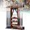 8-Queue Wall-Mounted Rack, Solid Pine Wood Queue Stand for Billiard Rooms and Clubs, Durable and Stylish Design 1